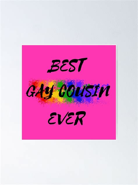 P Ster El Mejor Primo Gay De Todos Los Colores Del Arco Iris Para Primos Orgullosos En Rosa De
