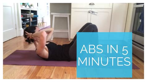 5 Minute Abs Workout Youtube