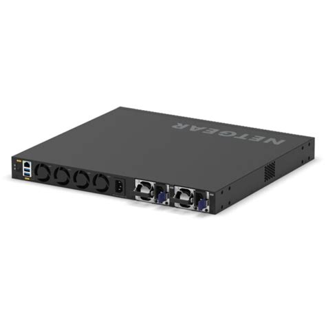 NETGEAR AV Line M4350 Managed Enterprise Switch (48-Port PoE+ (740W) + 4x 10G SFP+ Uplinks) Network Advantage Full L3 BGP/OSPF License [DUAL-PSU] (M4350-48P-4X-A-DUAL-PSU)