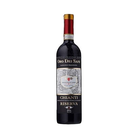 Vinho Tinto Meio Seco Chianti Riserva Oro Dei Sani 750ml - Família ...