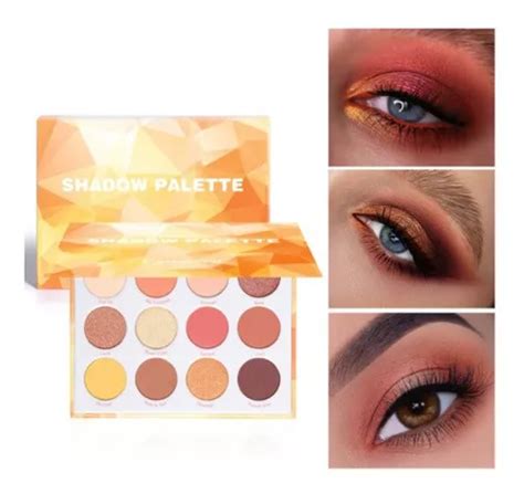 Paleta Sombras Maquiagem Cores Tons Amarelo Dourado Nude Mercadolivre