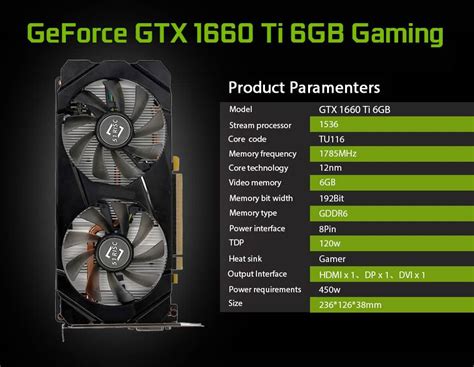 Mllse Graphics Card Gtx 1660 1660 Super 1660 Ti 6gb Gddr6 192 Bit Pci E 3 0×16 Gaming Gpu Gtx