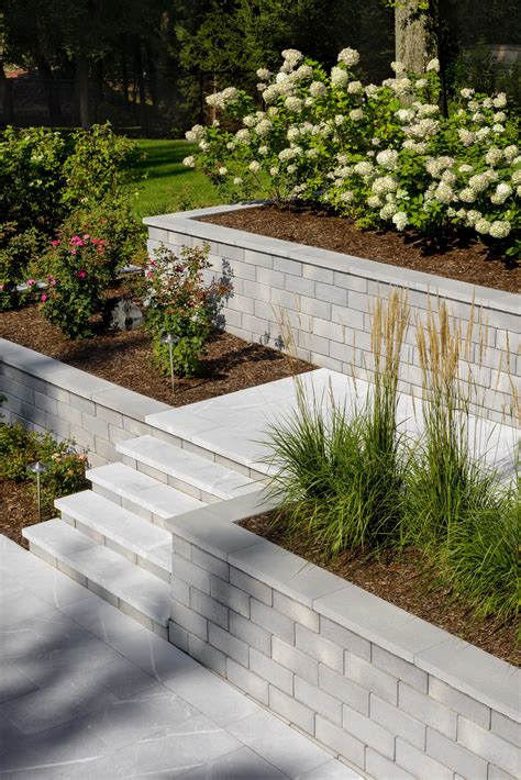 retaining wall ideas sloped backyard 5