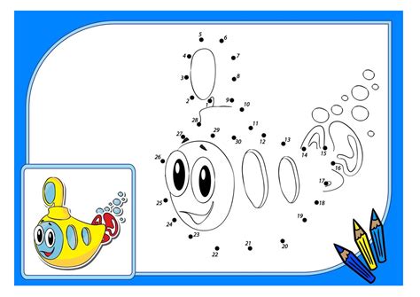 Распечатать картинки "Соедини точки по цифрам" для детей