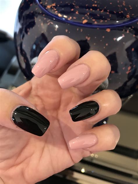 Nails Nude Rose Black Nails Nude Nails Beauty