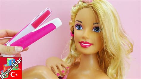 Barbie Makyaj Kafası Oyuncak Tanıtımı Türkçe Barbie makyajı nasıl