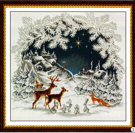 Gallery.ru / Фото #19 - Олени в зимнем лесу - sampo | Рождественская ...