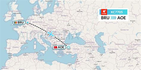 XC7705 Flight Status Corendon Airlines Brussels To Eskisehir CAI7705