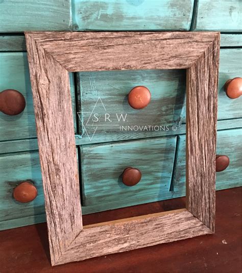 X Rustic Weathered Barnwood Frame Picture Country Etsy