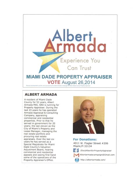 Elect Albert Armada for Property Appraiser