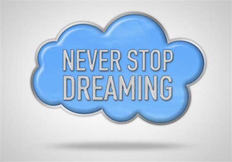 Never stop dreaming stock illustration. Illustration of creative - 92320247