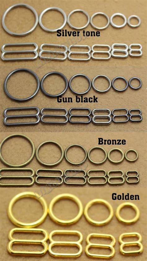 Lots Set Metal Bra Lingerie Adjustment Strap Slides And Etsy