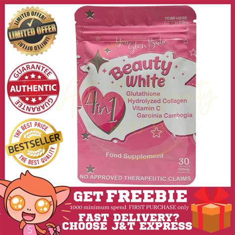 Authentic You Glow Babe Beauty White Capsule Glutathione Collagen Intense Whitening Slimming