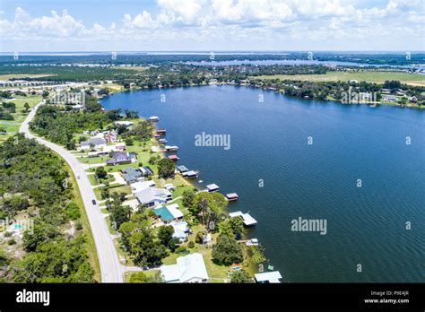 Florida Lake Placid Lake June In Winter Lake June Road Aerial