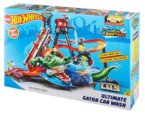 Hot Wheels Zestaw Mega Myjnia Atak Krokodyla Ftb