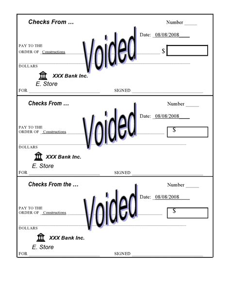 17 Voided Check Templates Free Templatearchive