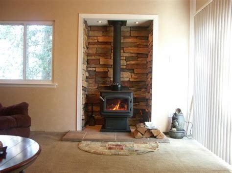 Wood Stove In Alcove For The Home Pinterest