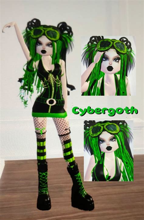 Dress To Impress Outfit Theme Cybergoth Cyberpunk In Cybergoth