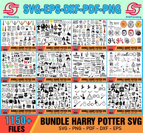 1150+ Harry Potter Bundle Svg, Hogwarts Svg | Harry potter svg files ...
