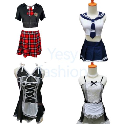 Sexy Lingerie Set Skirt G String Sailor Transparent Model Imported Cosplay D Ut Shopee