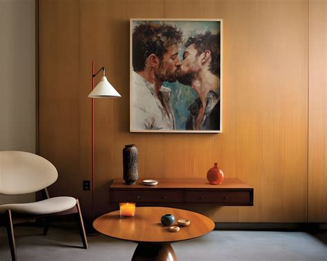 Gay Kunst Gay Paar Gay Print Poster Home Decor Wandkunst Gay Malerei Gay Geschenke LGBTQ