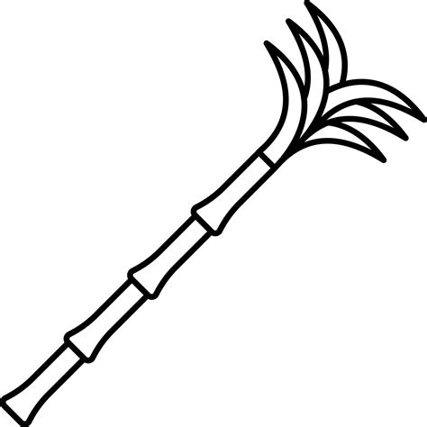 Sugarcane Clipart Black And White