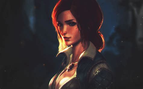 Fan Art Women Artwork The Witcher Wild Hunt Triss