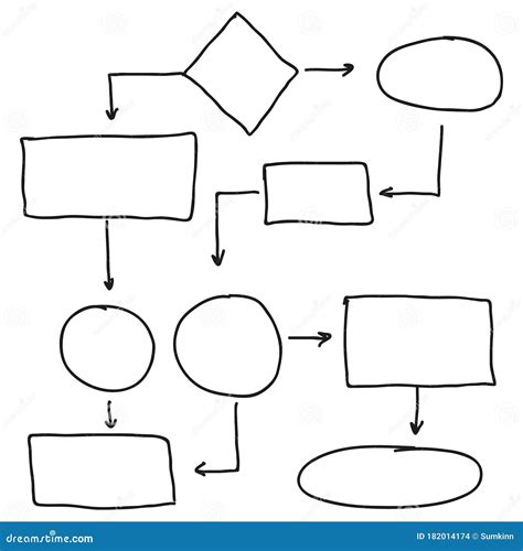 Abstract Flowchart Vector Stock Vector Illustration Of Flowchart