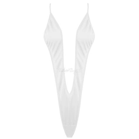 Women Swimwear Micro Bikini Bra Mini V String Thong Slingshot One Piece Monokini EBay