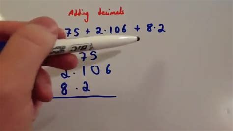 Adding Decimals Corbettmaths