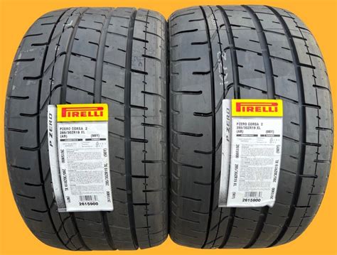 Set Of Two New 28530zr19 Pirelli P Zero Pzero Corsa Asimmetrico 2