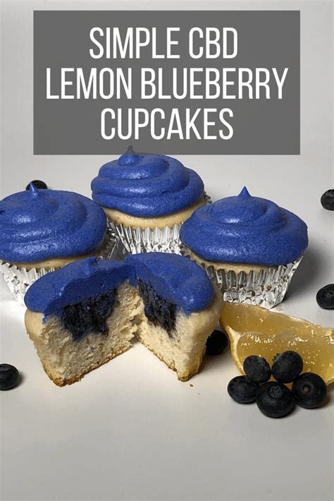 Simple Cbd Blueberry Lemon Cupcake Recipe Simply Add Cbd™