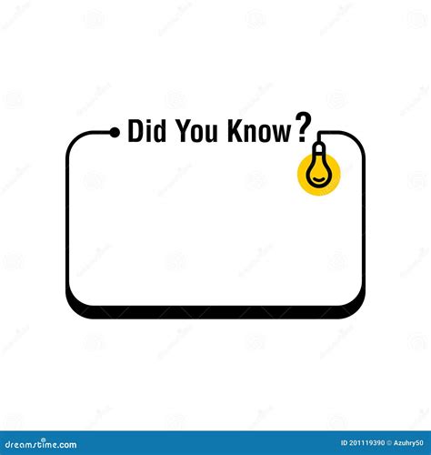 Did You Know Vector Illustration On White Background Cartoondealer