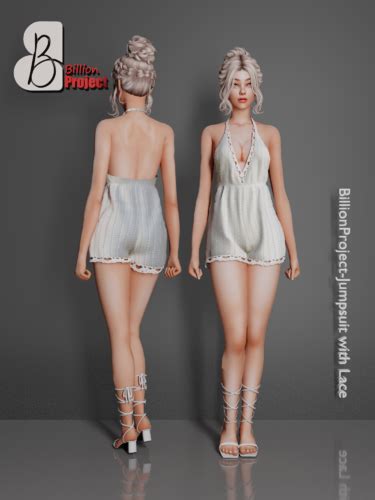 Billionproject Jumpsuit With Lace Clothing Loverslab