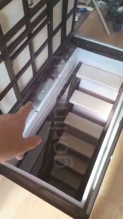 Люк пластикового погреба под плитку на амортизаторах #пластиковыйпогреб ...