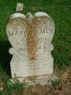 Mary Landers Holmes M Morial Find A Grave