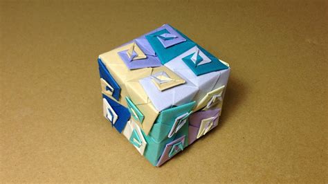 Modular Origami Cube Instructions Tutorial Youtube