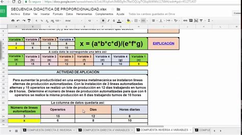 REGLA DE TRES COMPUESTA INVERSA DE 4 VARIABLES YouTube