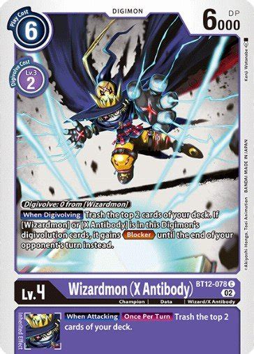 Wizardmon X Antibody Bt Digimon Card Database Digimoncard