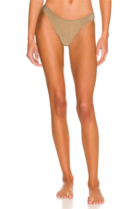 MIKOH Ofu Bikini Bottom In Lurex Bermuda REVOLVE