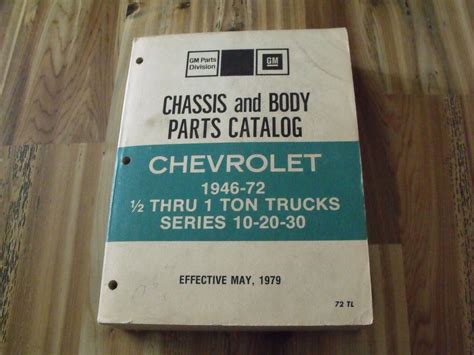 Chevrolet Truck 1946 1972 Parts Catalog