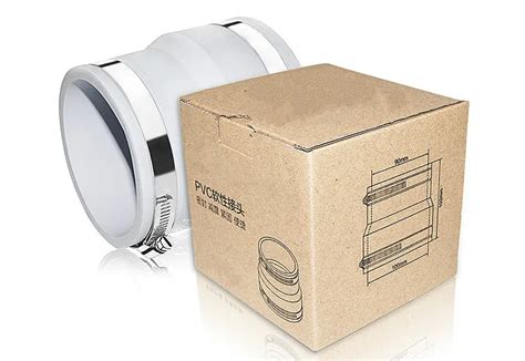 Гибкая ПВХ Соединительная арматура соединитель 75-200 мм ванная комната ...