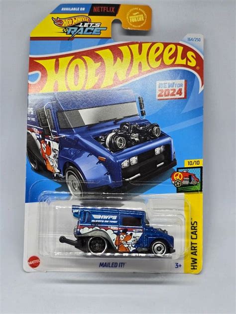 Hot Wheels Mailed It Let S Race Netflix Series Hw Art Cars Blue Ebay En