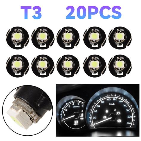 White T Neo Wedge Led Dash Switch Lamp A C Climate Control Hvac Light