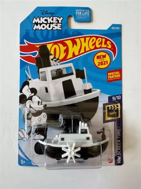 Hot Wheels Screen Time Disney Mickey Mouse Disney Steamboat Mattel Eur Picclick Fr