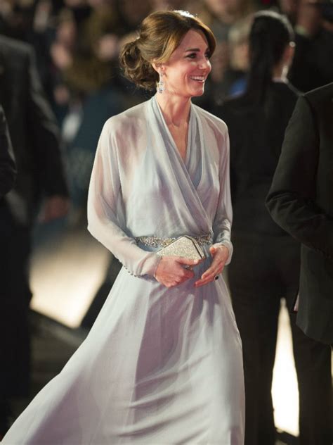 Wow Is Kate Middletons Sheer Dress For Spectre Premiere Her Most