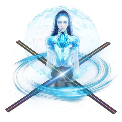 Holographic Fan 65cm Holographic Fan 768 Led Sign Neon HD 2000 1536 Resolution Naked Eye 3d Hd