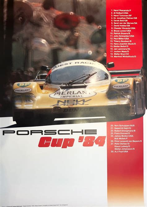 Collector Studio Fine Automotive Memorabilia 1984 Porsche Cup