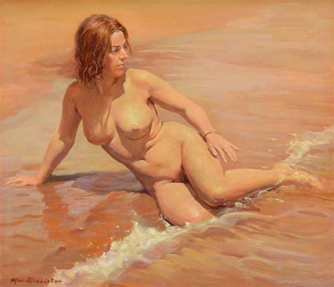 Naturism In Art On Twitter Paintings Of Nudebeach By Max Middleton