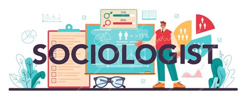 Premium Vector Sociologist Typographic Header Scientist Study Of